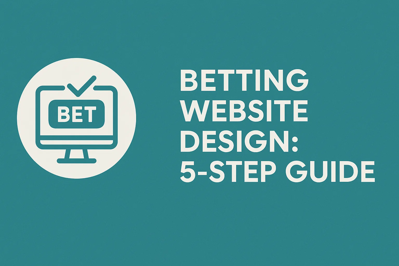 Betting Website Design: 5-Step Guide